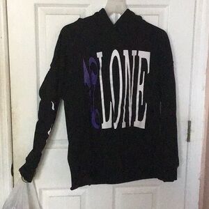 VLONE Black and Purple Hoodie